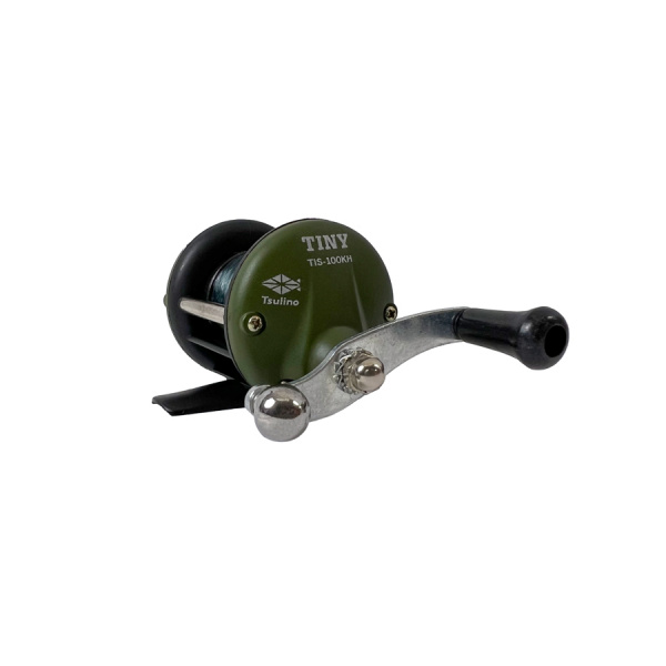 TINY【超小型両軸リール/穴釣り・ちょこ釣り・ワカサギ釣り】(マットカーキ)